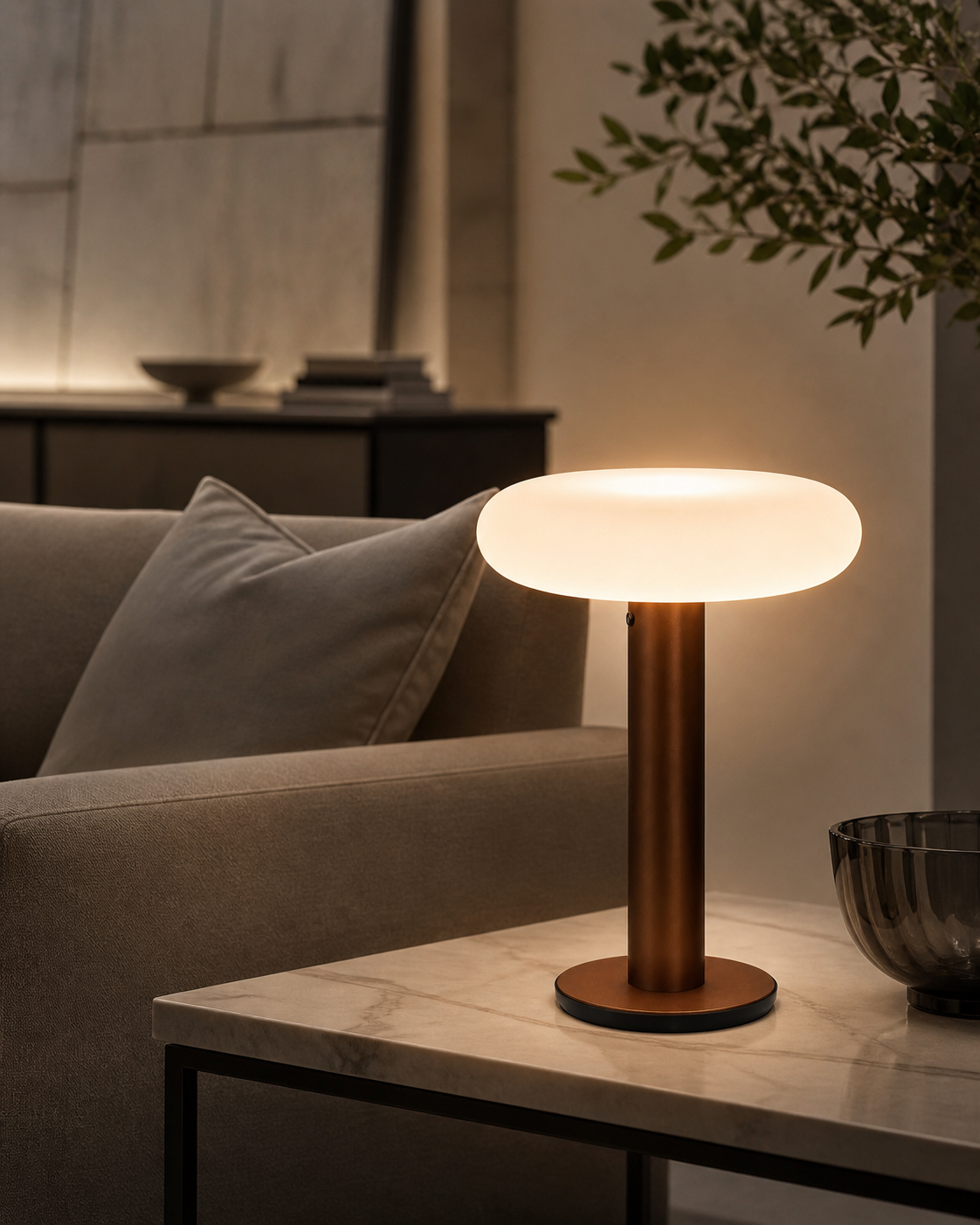Glass Table Lamp